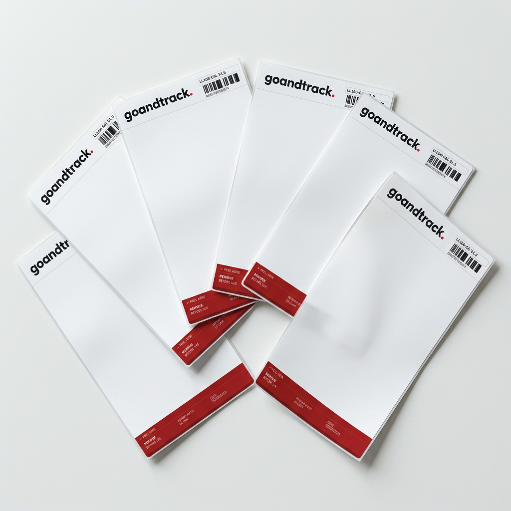 A stack of LL100 4G smart labels ready for deployment